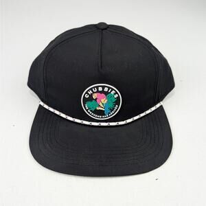 Chubbies Adult O/S The Weekend Has Arrived Black Patch Nylon Rope Hat